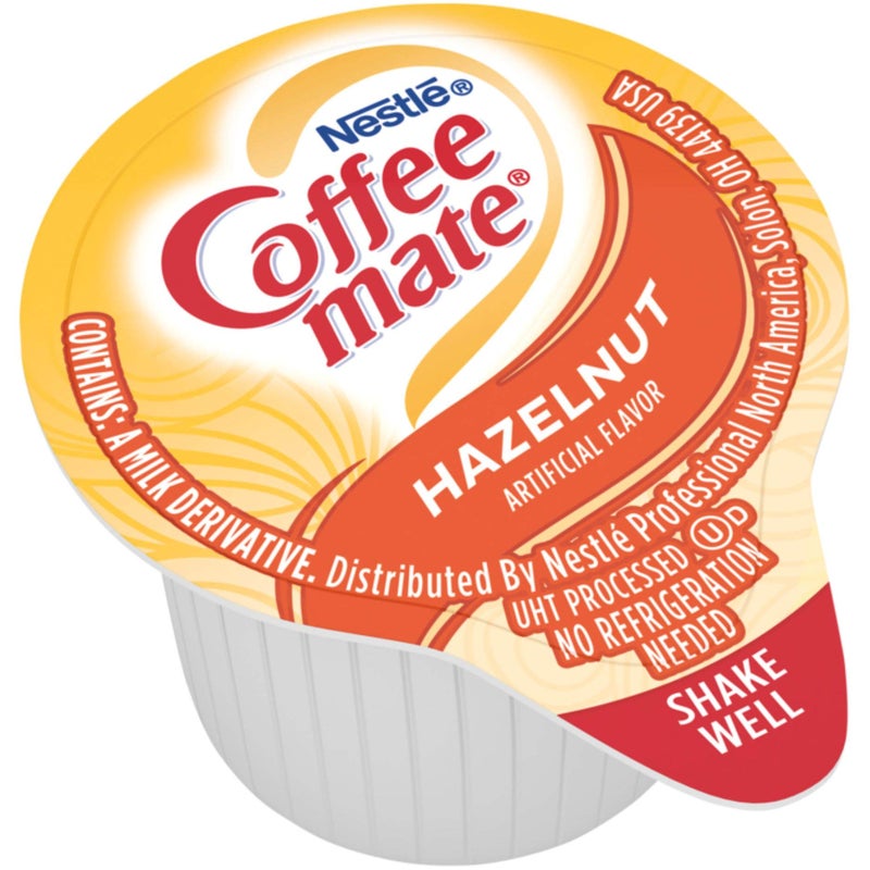 Coffee Mate Nestle Coffee mate Coffee Creamer, Hazelnut, Liquid Creamer Singles, Box of 180 Singles - Image 2